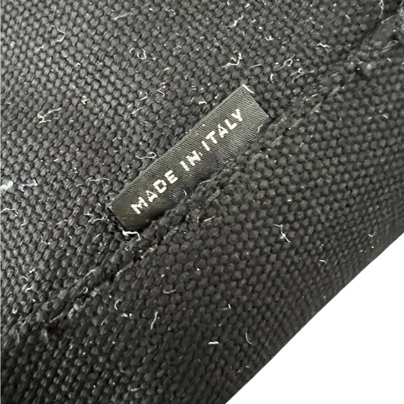 PRADA Canapa Black Canvas Tote - Picture 14 of 16